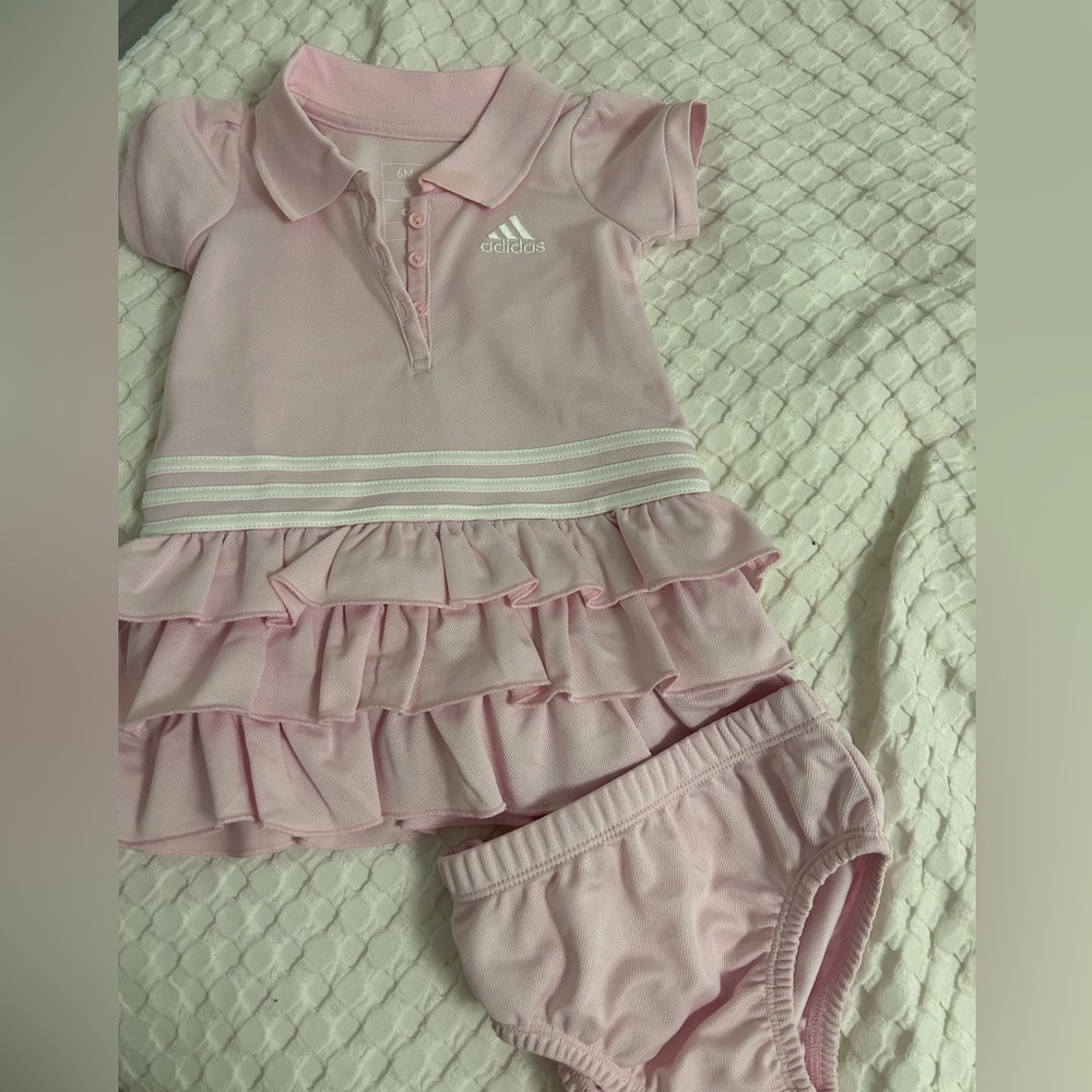 Pink Adidas Baby Tennis dress and bloomers